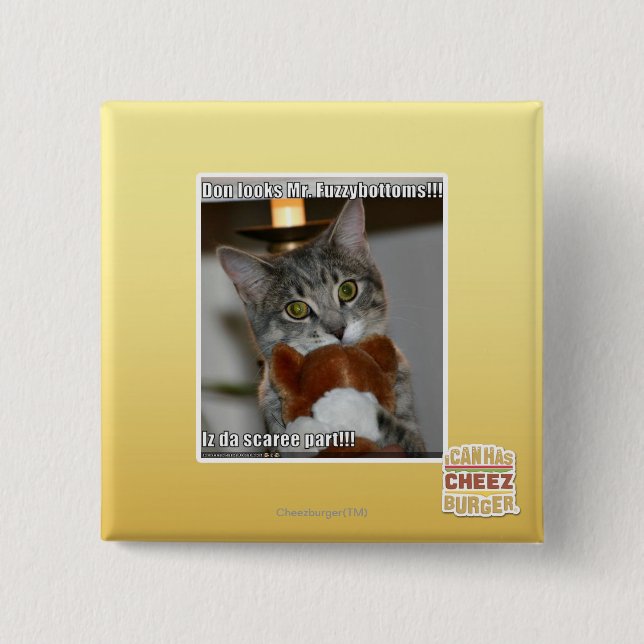 Don looks 2 inch square button (Front)