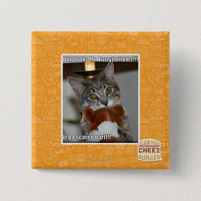 Don looks 2 inch square button (Front)