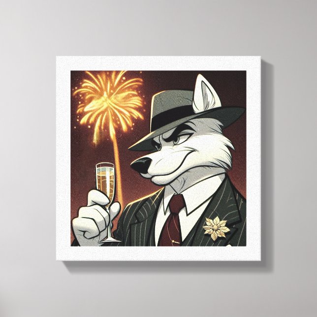 Don Lupo Canino "New Year" Canvas Print (Front)