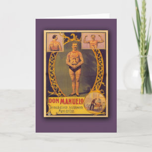 Don Manuelo, Tattooed Man on Cards, Postcards