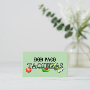 Don Paco Taquizas Business Card