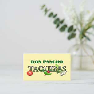 Don Pancho Taquizas Business Card