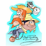 DON QUIJOTE, SANCHO,ROCINANTE y RUCIO by Cervantes Photo Sculpture Magnet<br><div class="desc">The Cartoon animation series "DON QUIXOTE OF LA MANCHA" was first seen on TV back in 1979, since then, it has been aired by TV stations around the globe. Don Quixote was first published in 1605 and it's continuation in a second part was published in 1615. Our magnets commemorate both...</div>