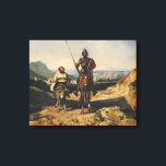 Don Quixote and Sancho Canvas Print<br><div class="desc">Don Quixote and Sancho | by Alexandre Gabriel Decamps | Art Location: Musee des Beaux-Arts,  Pau,  France | French Artist | Image Collection Number: XIR104389</div>