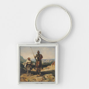 Don Quixote and Sancho Keychain