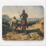 Don Quixote and Sancho Mouse Pad<br><div class="desc">Don Quixote and Sancho | by Alexandre Gabriel Decamps | Art Location: Musee des Beaux-Arts,  Pau,  France | French Artist | Image Collection Number: XIR104389</div>