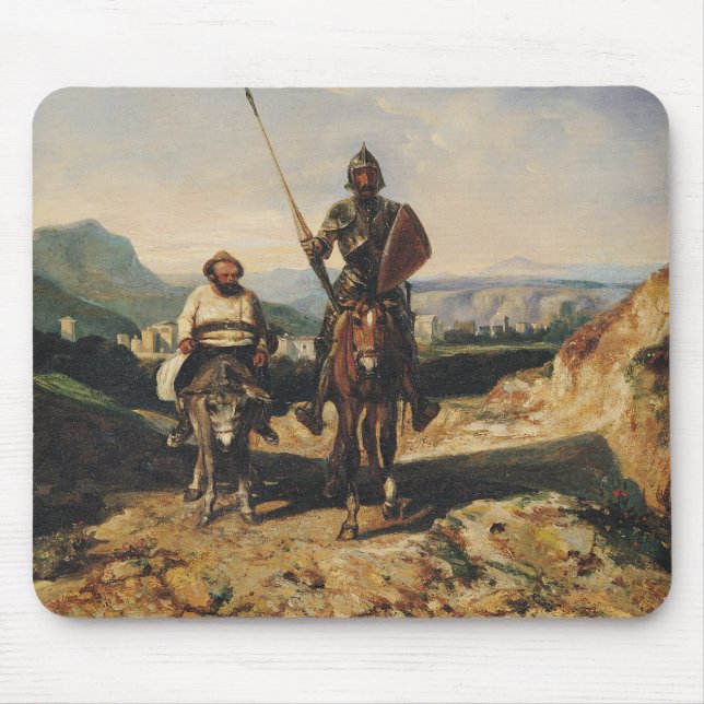 Don Quixote and Sancho Mouse Pad (Front)