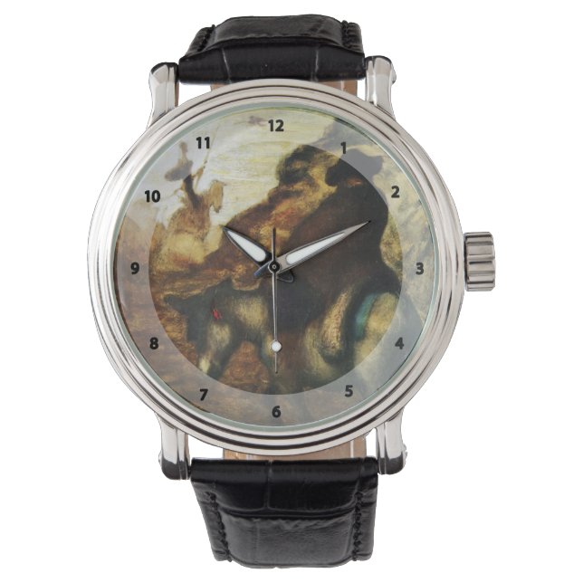 Don Quixote and Sancho Pansa by Honore Daumier Watch (Front)