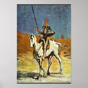 Don Quixote And Sancho Panza By Daumier Honoré (Be Poster