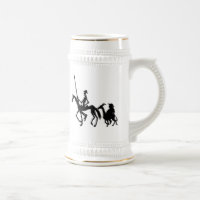 Don Quixote and Sancho Panza graphic art mug