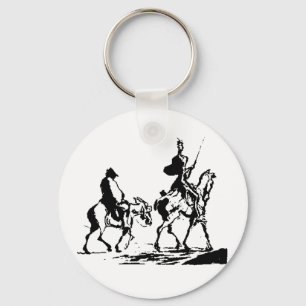 Don Quixote and Sancho Panza Keychain
