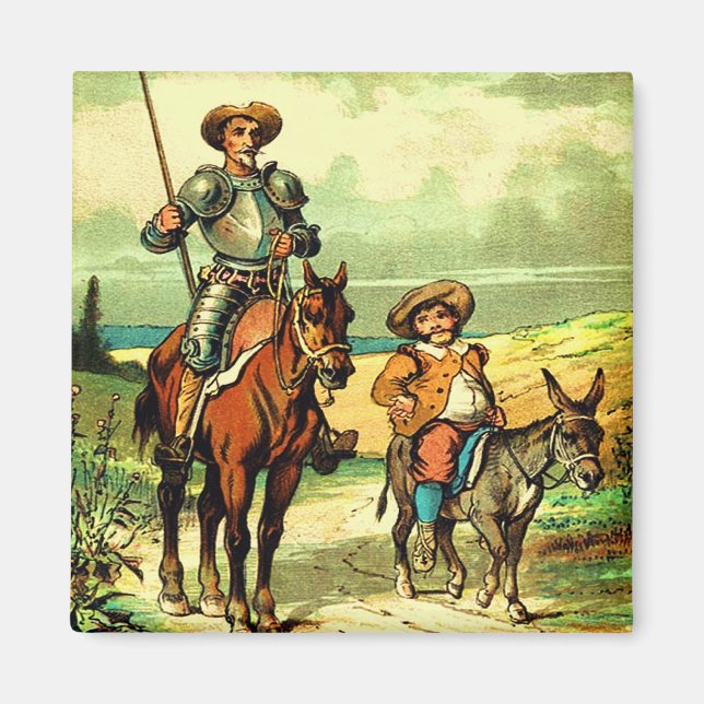 Don Quixote and Sancho Panza Magnet (Front)