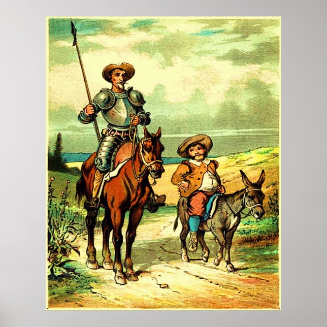 Don Quixote and Sancho Panza Poster (Front)