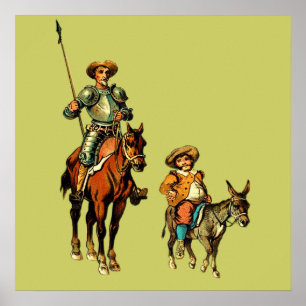 Don Quixote and Sancho Panza Poster