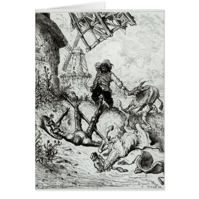 Don Quixote and the Windmills (Front)