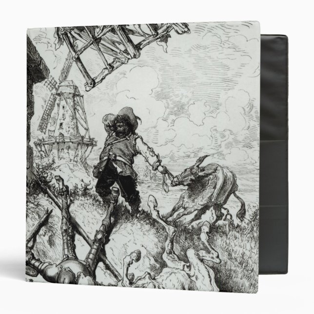 Don Quixote and the Windmills Binder (Front/Inside)