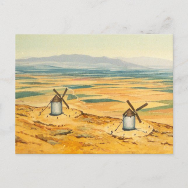 DON QUIXOTE - Animation Background (1979) Postcard (Front)