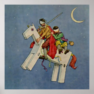 “Don Quixote” by W Heath Robinson Poster