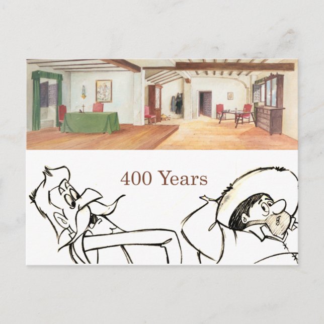 DON QUIXOTE- Cartoon animation Background (1979) Postcard (Front)