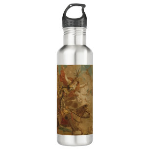 Don Quixote Guided by Folly, 18th century tapestry 710 Ml Water Bottle