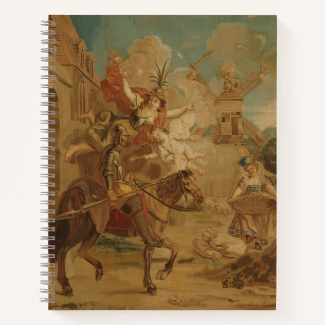 Don Quixote Guided by Folly, 18th century tapestry Notebook (Front)