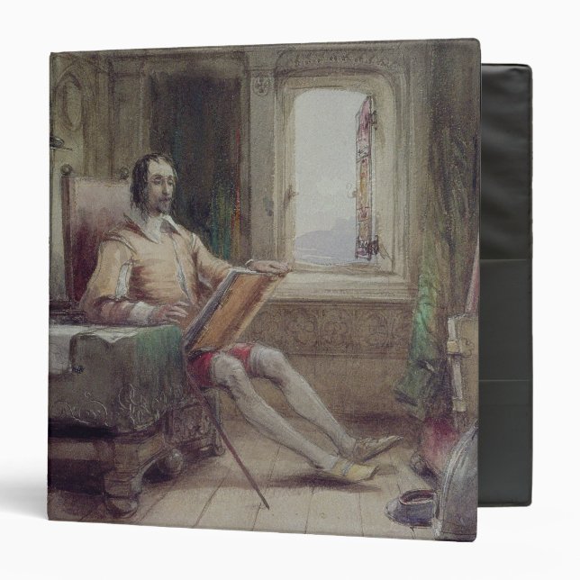 Don Quixote in his Study Binder (Front/Inside)