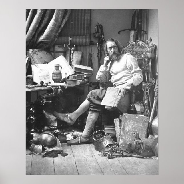 Don Quixote In his Study Poster (Front)