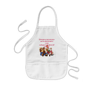 DON QUIXOTE & SANCHO - "Come poco... delantal Kids Apron
