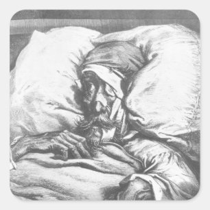Don Quixote wounded Square Sticker