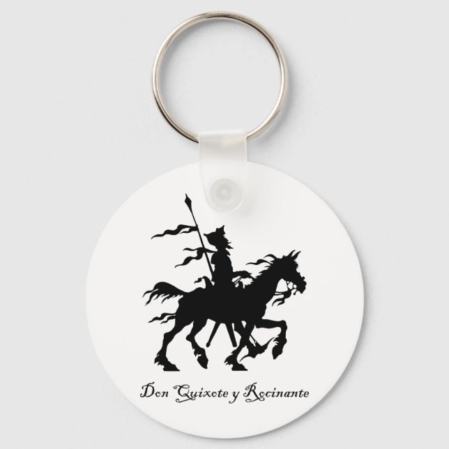Don Quixote y Rocinante Keychain (Front)