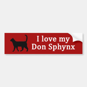 Don Sphynx Love Bumper Sticker