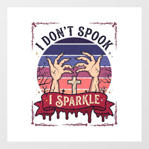 Don Spook Sparkle Zombie Hands Halloween Blood_1 Window Cling