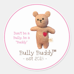 Don’t Be a Bully Bully Buddy Pink Classic Round Sticker