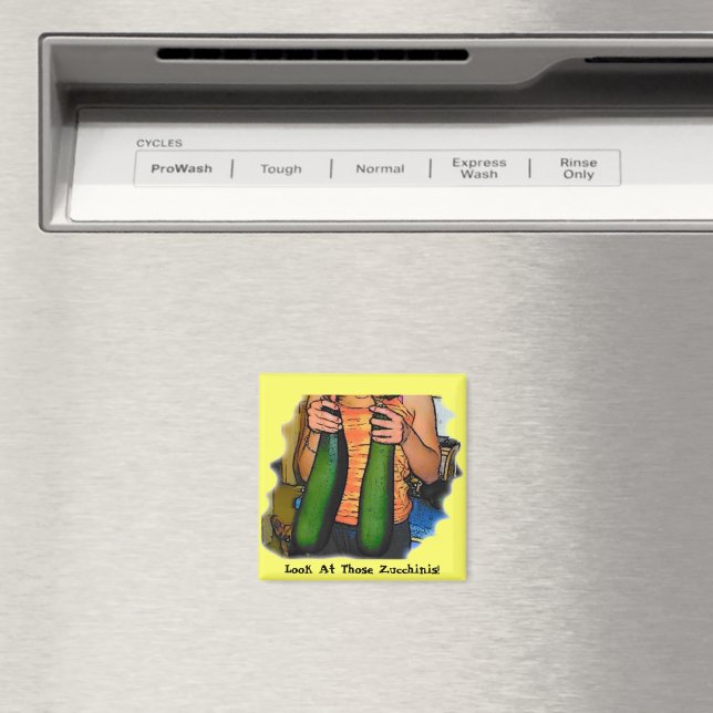 Don’t Hate My “Double Z” Zucchinis! Magnet (In Situ (Dishwasher))
