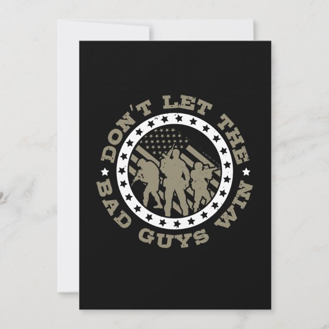 Don’T Let The Bad Guys Win Save The Date (Front)