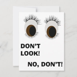 Don’t Look Notecard