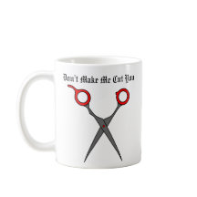 Don’t Make Me Cut You (Red Hair Cutting Scissors)