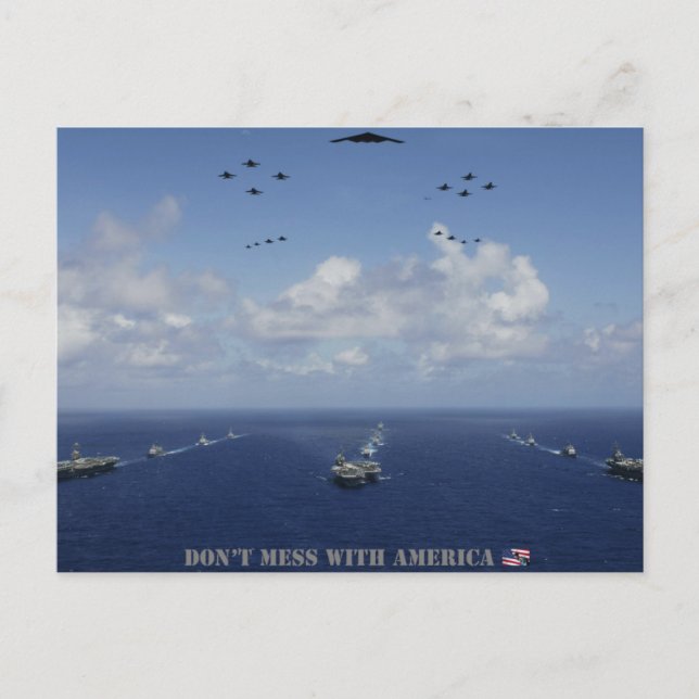 DON’T MESS WITH AMERICA Postcard (Front)