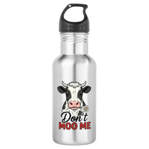 Don’t Moo Me Funny Cow Vintage Engraving 532 Ml Water Bottle