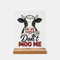 Don’t Moo Me Funny Cow Vintage Engraving