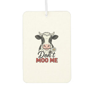 Don’t Moo Me Funny Cow Vintage Engraving Air Freshener