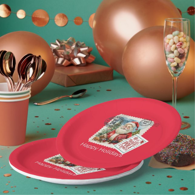 Don’t Open Until Christmas Paper Plate (Multi)