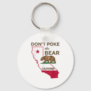 Don’t Poke The Bear California Republic Keychain