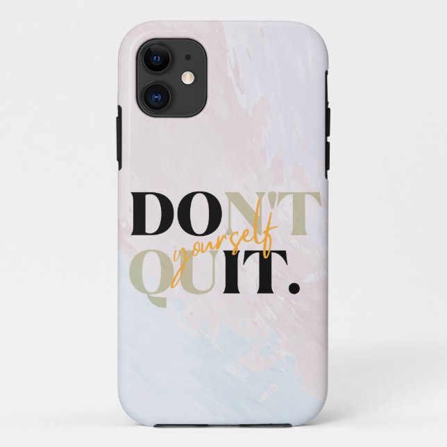DON`T QUIT, DO IT YOURSELF MOTIVATIONAL QUOTES  Case-Mate iPhone CASE (Back)