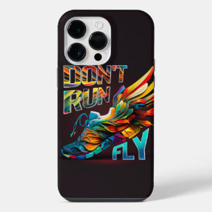 Don’t run, Fly Neon Running shoe iPhone 14 Pro Max Case