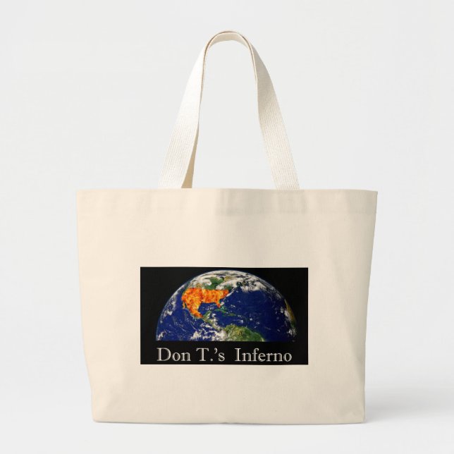 Don T.'s Inferno Large Tote Bag (Front)