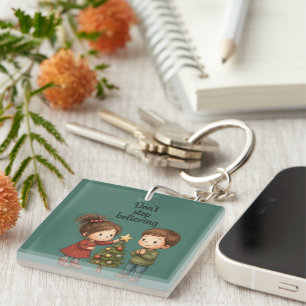 Don’t Stop Believing Christmas Sticker Keychain