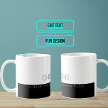 Don’t Talk Until Below Line Funny Coffee Mug<br><div class="desc">This elegant but funny coffee and tea mug is perfect for the office. Personalize the name message and colours.

Look for other variations of the theme in the collection below,  or contact us to design something special just for you.</div>