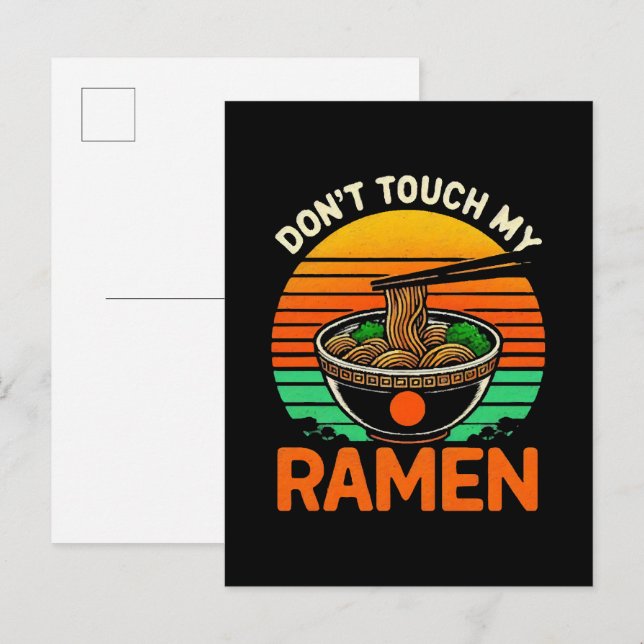  Don t Touch Ramen Lover Invitation Postcard (Front/Back)