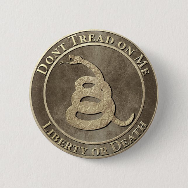 Don’t Tread on Me 2 Inch Round Button (Front)